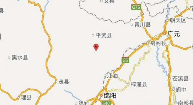 四川绵阳地震 震源深度18千米四川成都有震感