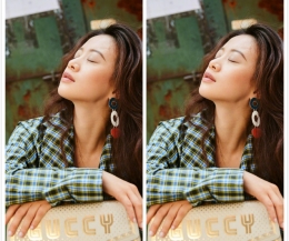 李梦街拍LOOK  复古摩登浪漫温柔中带有不羁个性