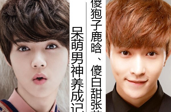 呆萌男神鹿晗张艺兴的牛奶皮肤养成记