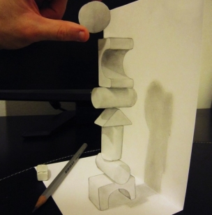 让你的视觉产生错觉 Alessandro Diddi铅笔描绘3D效果