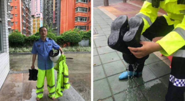 暴雨天护送考生反被投诉 深圳交警回应亮了