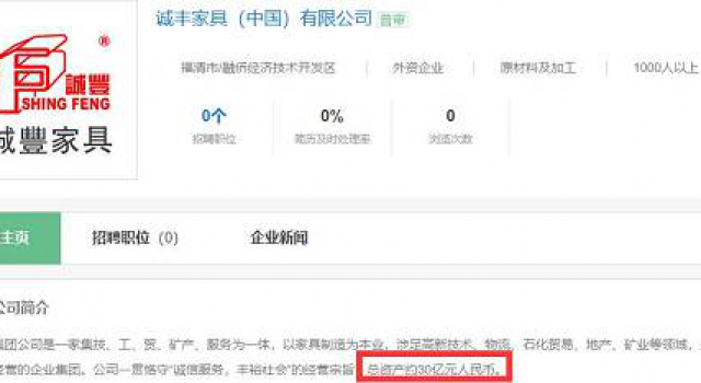 中国最大家具公司宣布破产 经营20年资产高达30亿
