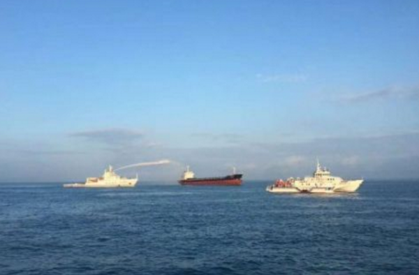 琼州海峡货船失火怎么回事?起火原因?救援现场!