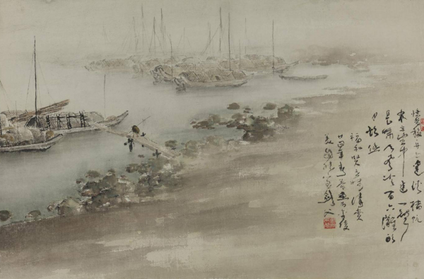 中国画构图的重要手段之采用疏密的强烈对比手法介绍