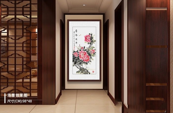 过道走廊挂什么画比较好，名家竖幅花鸟画篇