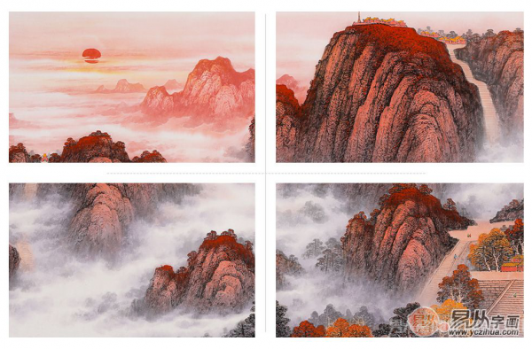 画家李国胜泰山，李国胜笔下泰山极具震撼力与崇高感