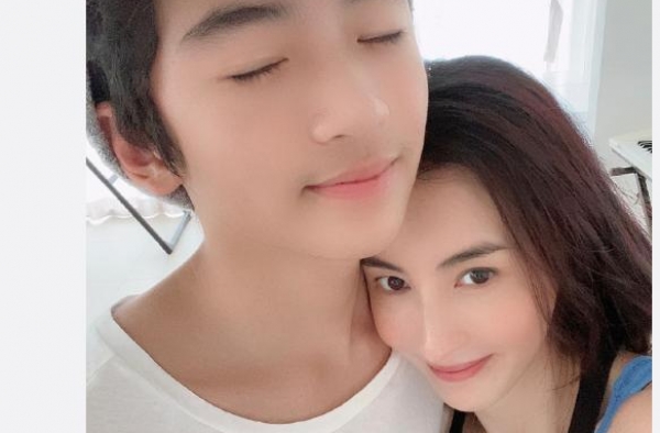张柏芝儿子生日照曝光，身高比妈妈还高，长相帅气神似谢霆锋