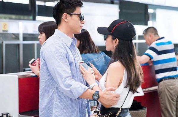 李冰冰与小16岁男友机场吻别，包臀裙难掩凹凸感，身材管理绝了