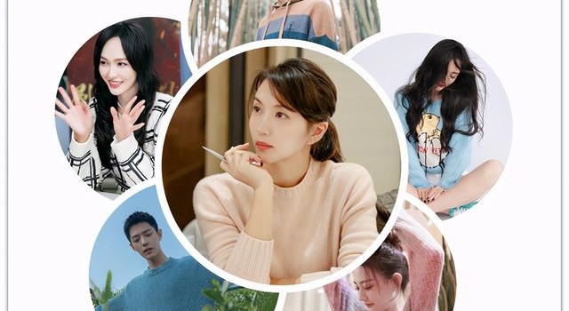 陈好女神，杨幂可爱，明星们花式“毛衣穿搭”示范，太时髦了