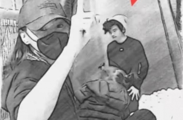 张柏芝带仨儿子出游，大儿子像极谢霆锋，小儿子扎小辫当女孩养？