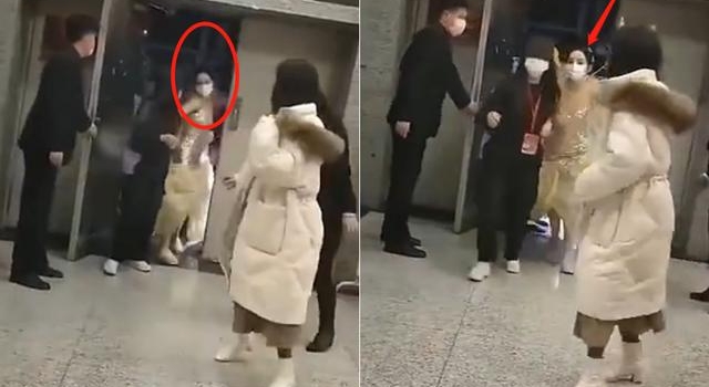 迪丽热巴春晚仙女造型曝光！四个助理拎裙子，身后跟一群黑衣保镖
